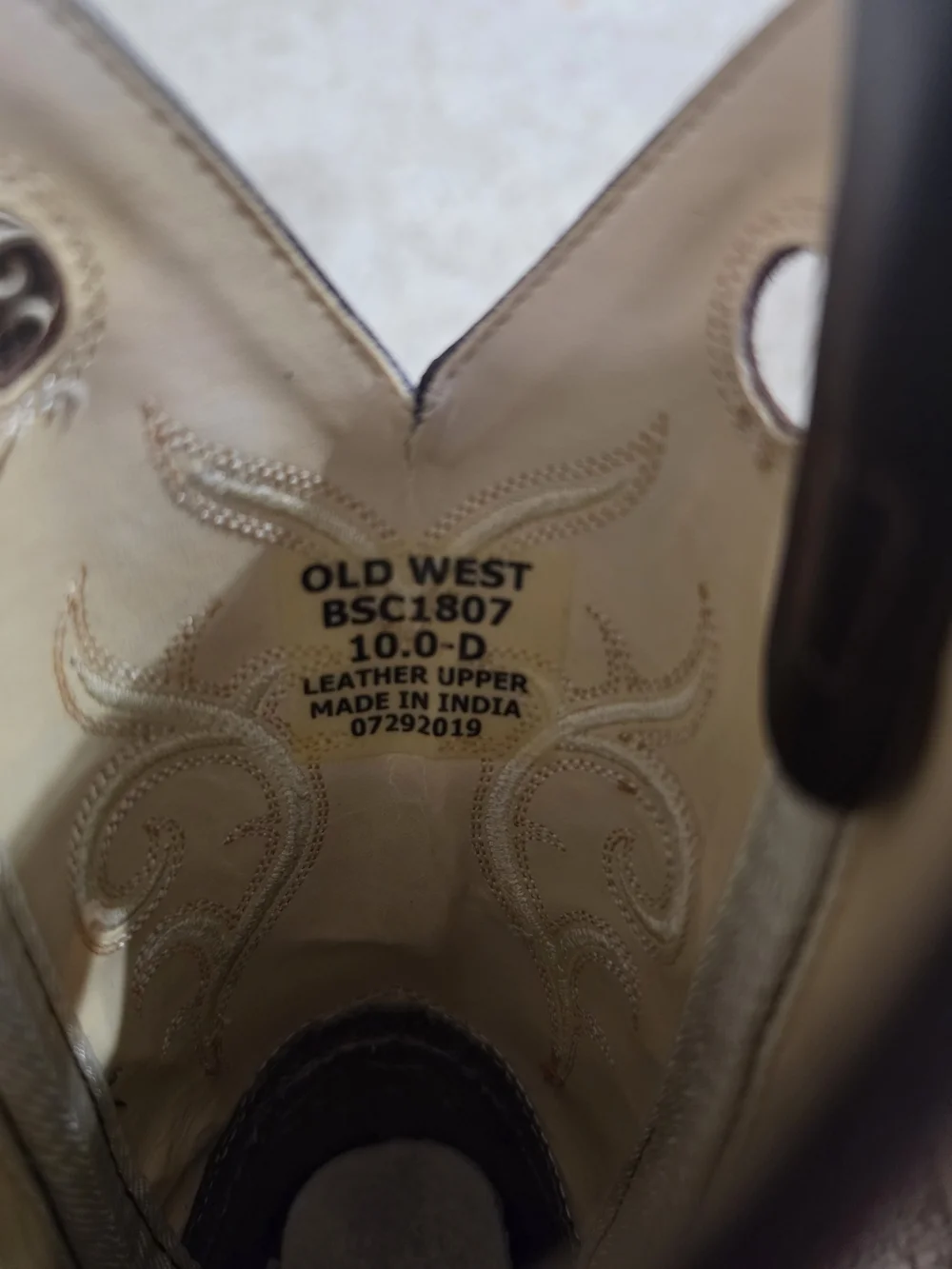 Old West Leather Cowboy Boots